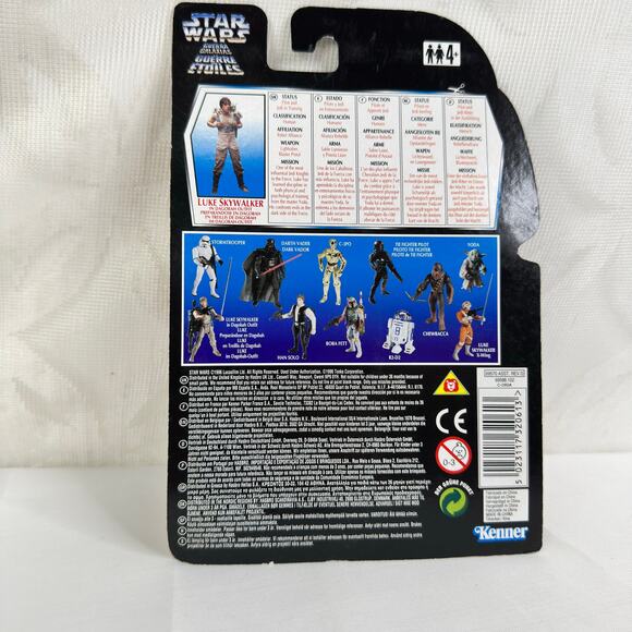 Star Wars Potf2 European Tri-Logo Luke Skywalker Dagobah Action Figure - Picture 2 of 4